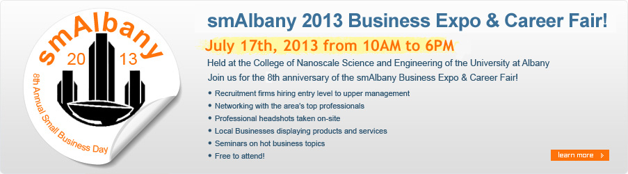 smAlbany 2010 Business Expo & Career Fair! July 27th, 2010 from 10:00AM-6:00PM